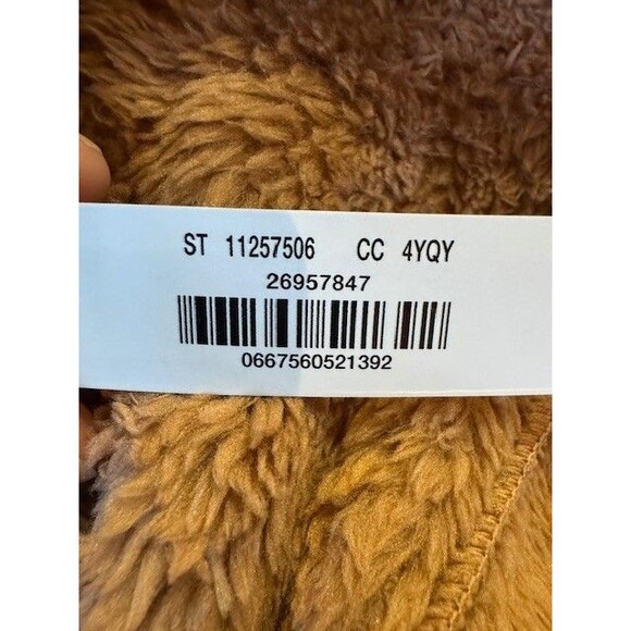 PINK Victorias Secret Co-zzzy Fleece Boxy Fuzzy Pajama Shorts Brown‎ LRG Toffee - Picture 9 of 9